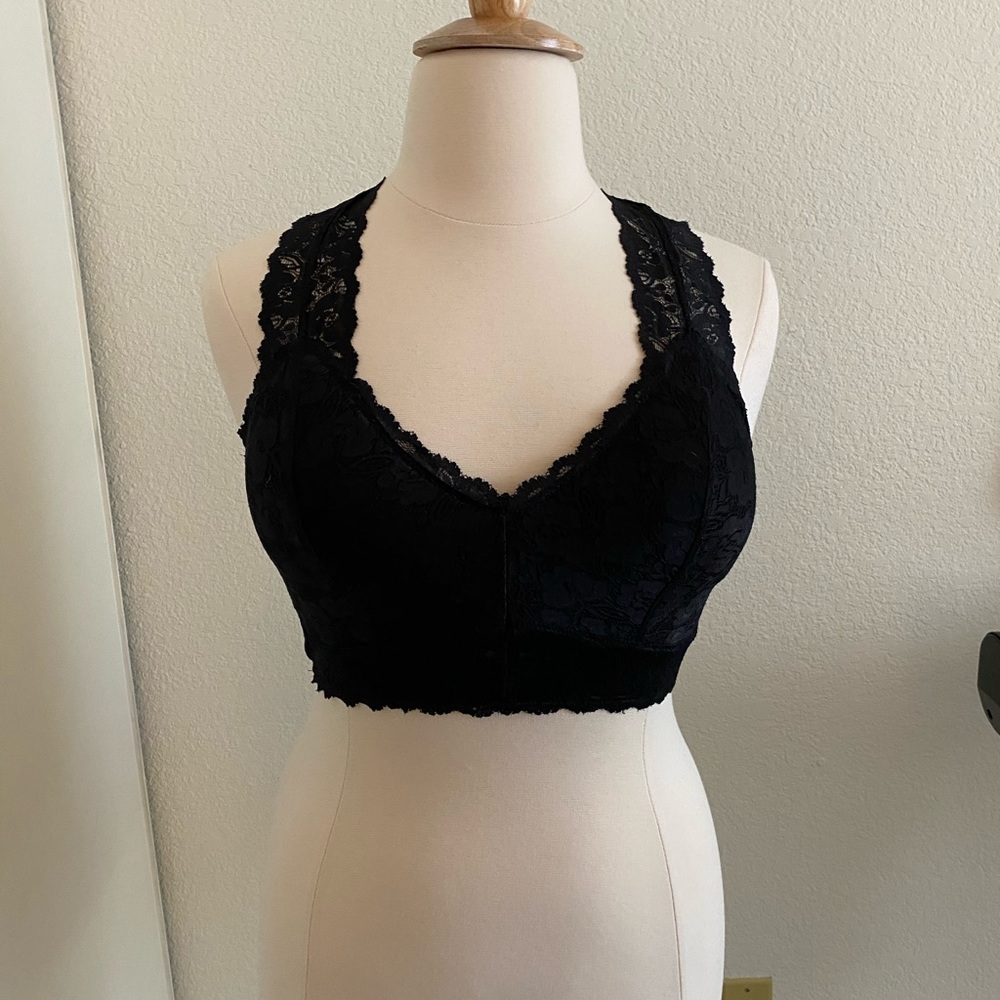 Black padded bralette